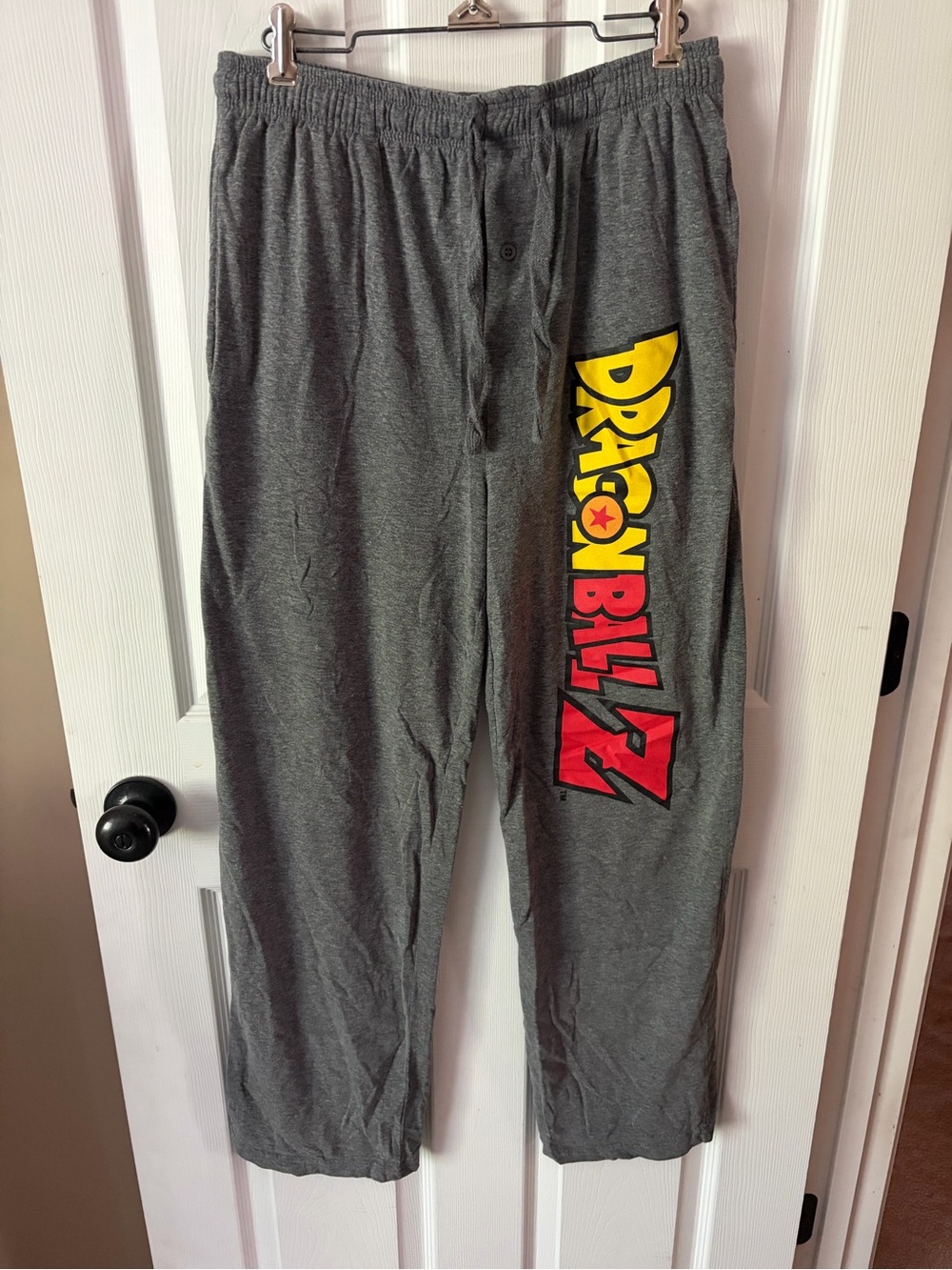 Dragon Ball Z Men's Graphite Heather Drawstring Sleep Pajama Pants Size M